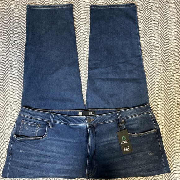 Kut from the Kloth Denim - KUT from the Kloth | Reese High Rise Fab Ab Ankle Straight Leg | Sz 24w